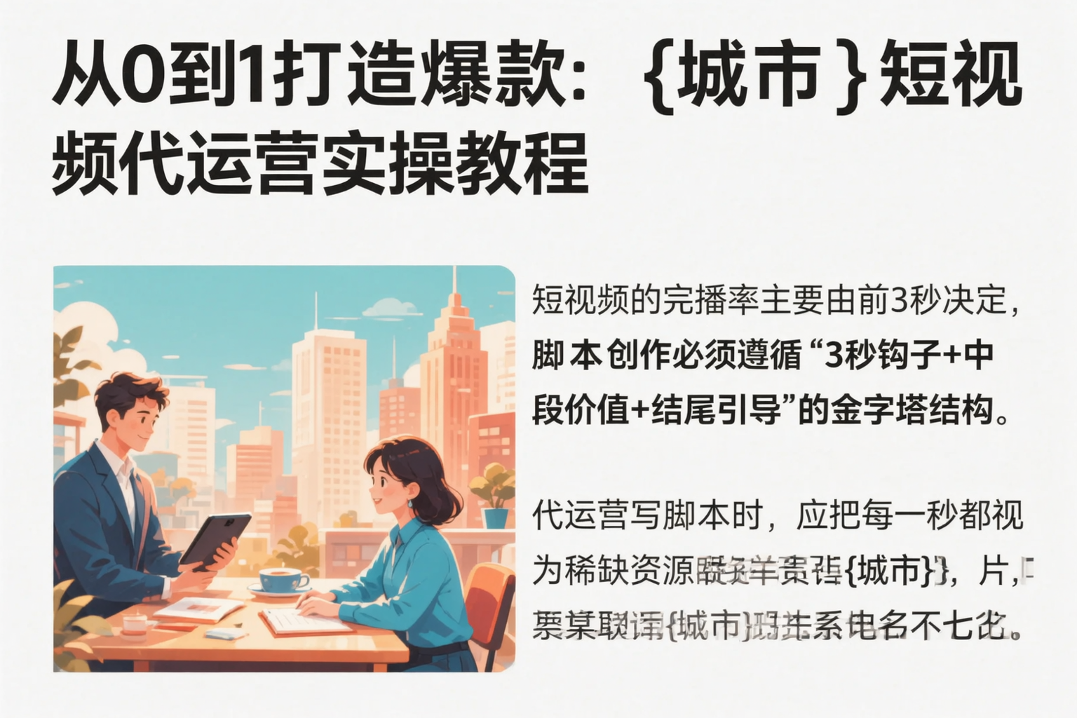 从0到1打造爆款：安阳短视频代运营实操教程