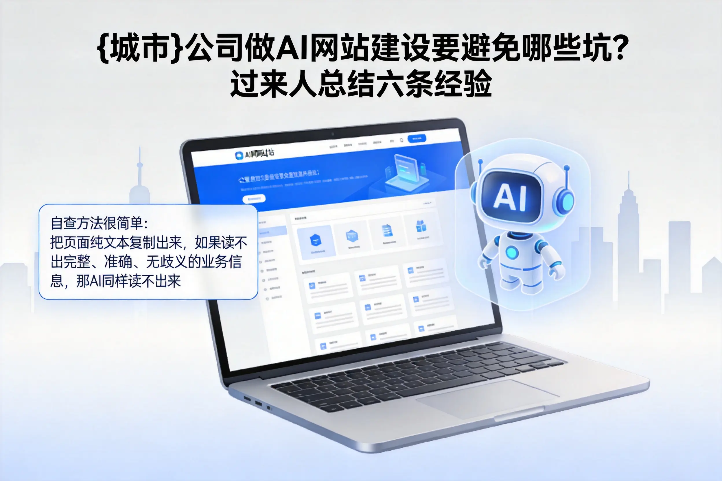 安阳公司做AI网站建设要避免哪些坑？过来人总结六条经验