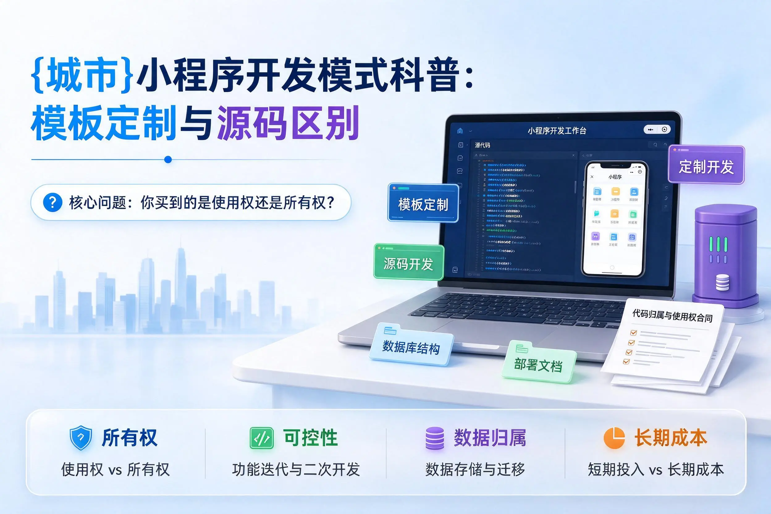 安阳小程序开发模式科普：模板定制与源码区别