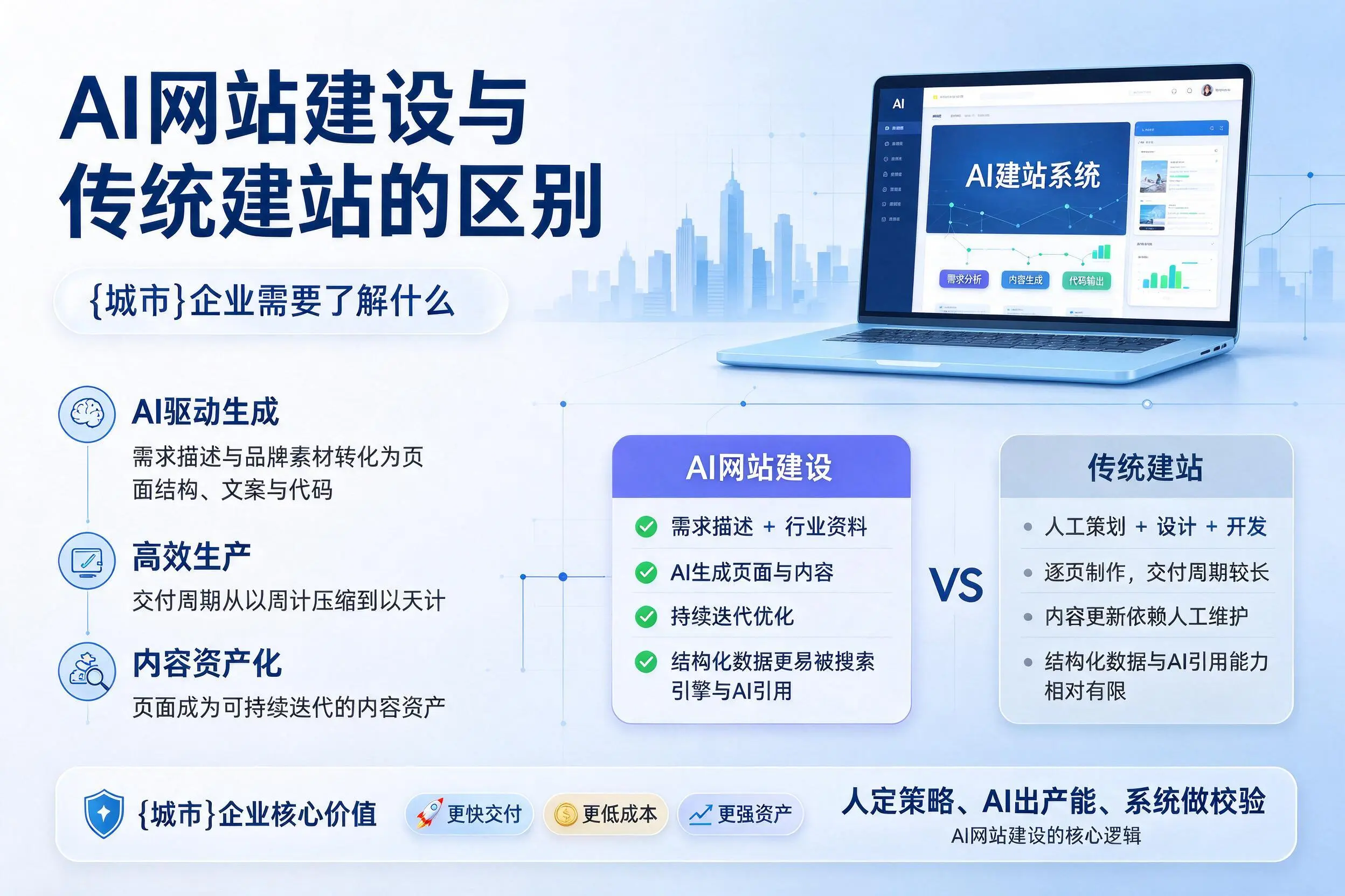 AI网站建设与传统建站的区别，安阳企业需要了解什么