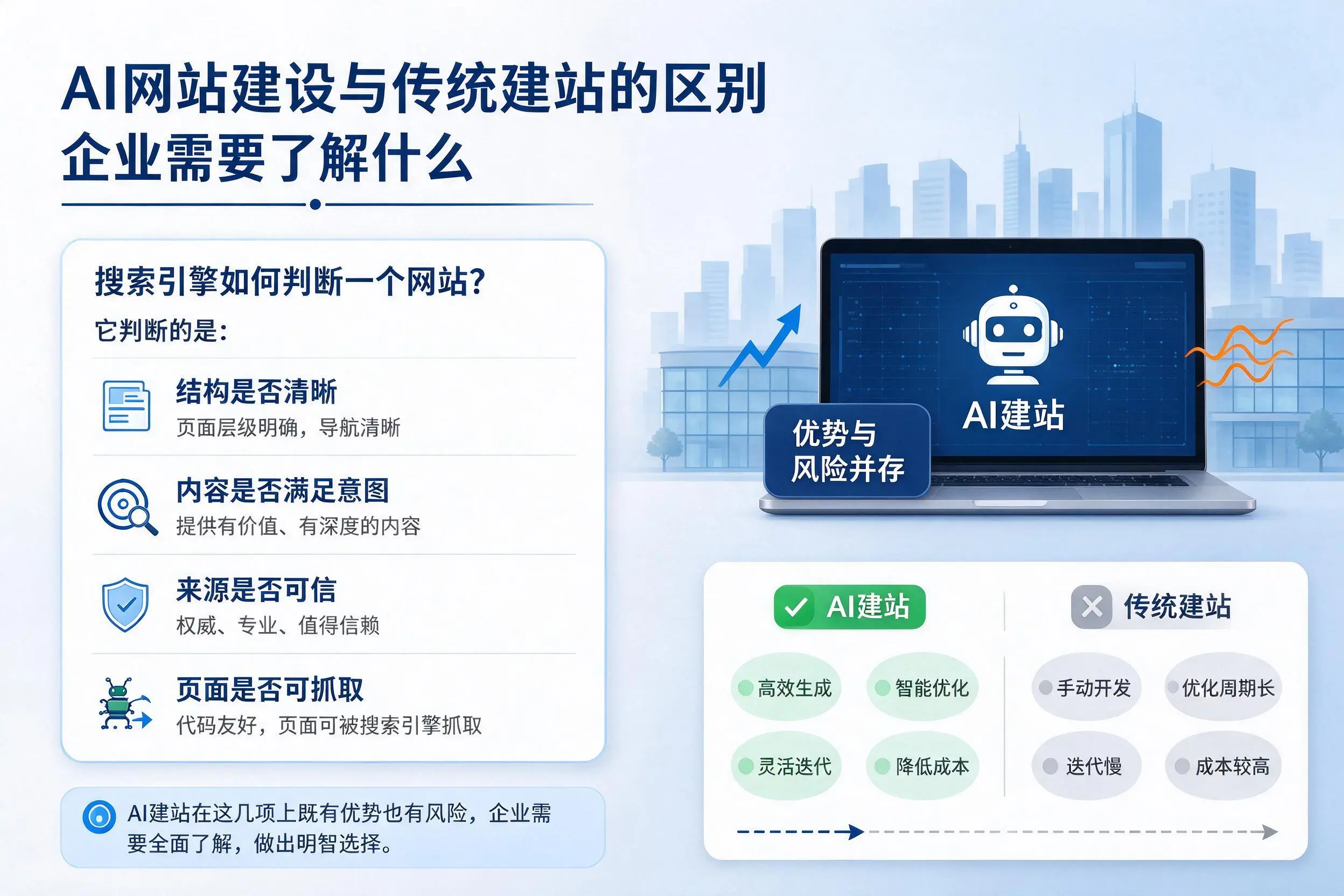 AI网站建设与传统建站的区别，安阳企业需要了解什么