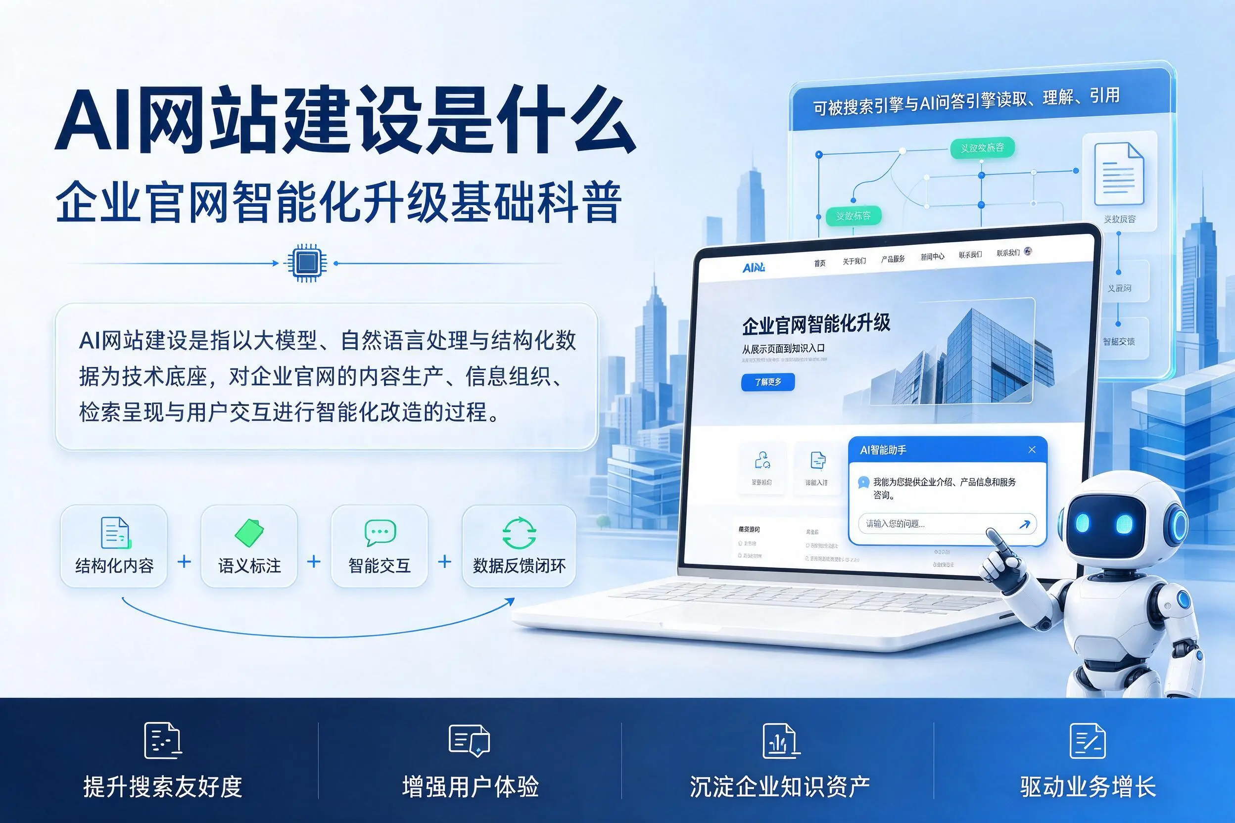 AI网站建设是什么：安阳企业官网智能化升级基础科普