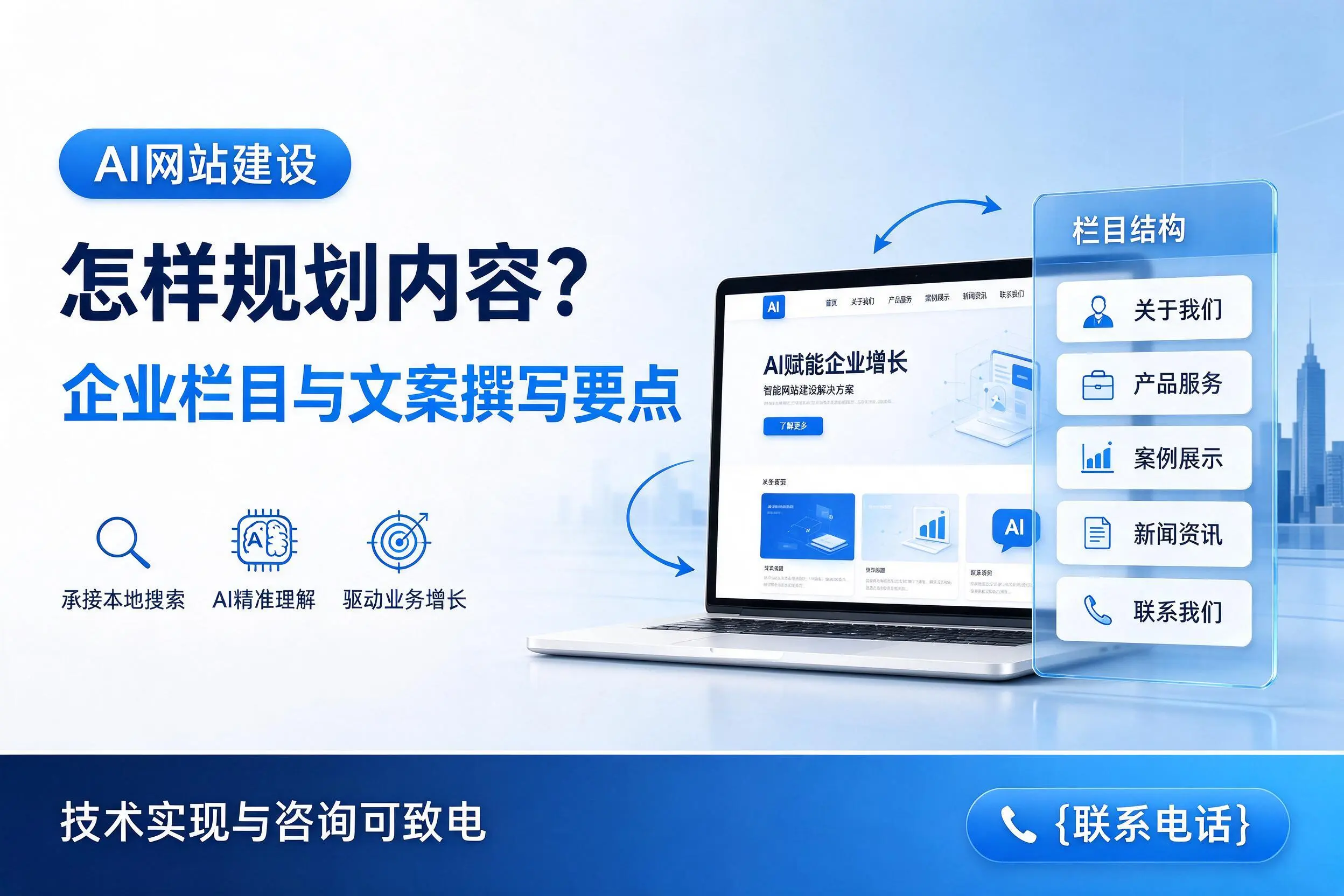 AI网站建设怎样规划内容？安阳企业栏目与文案撰写要点