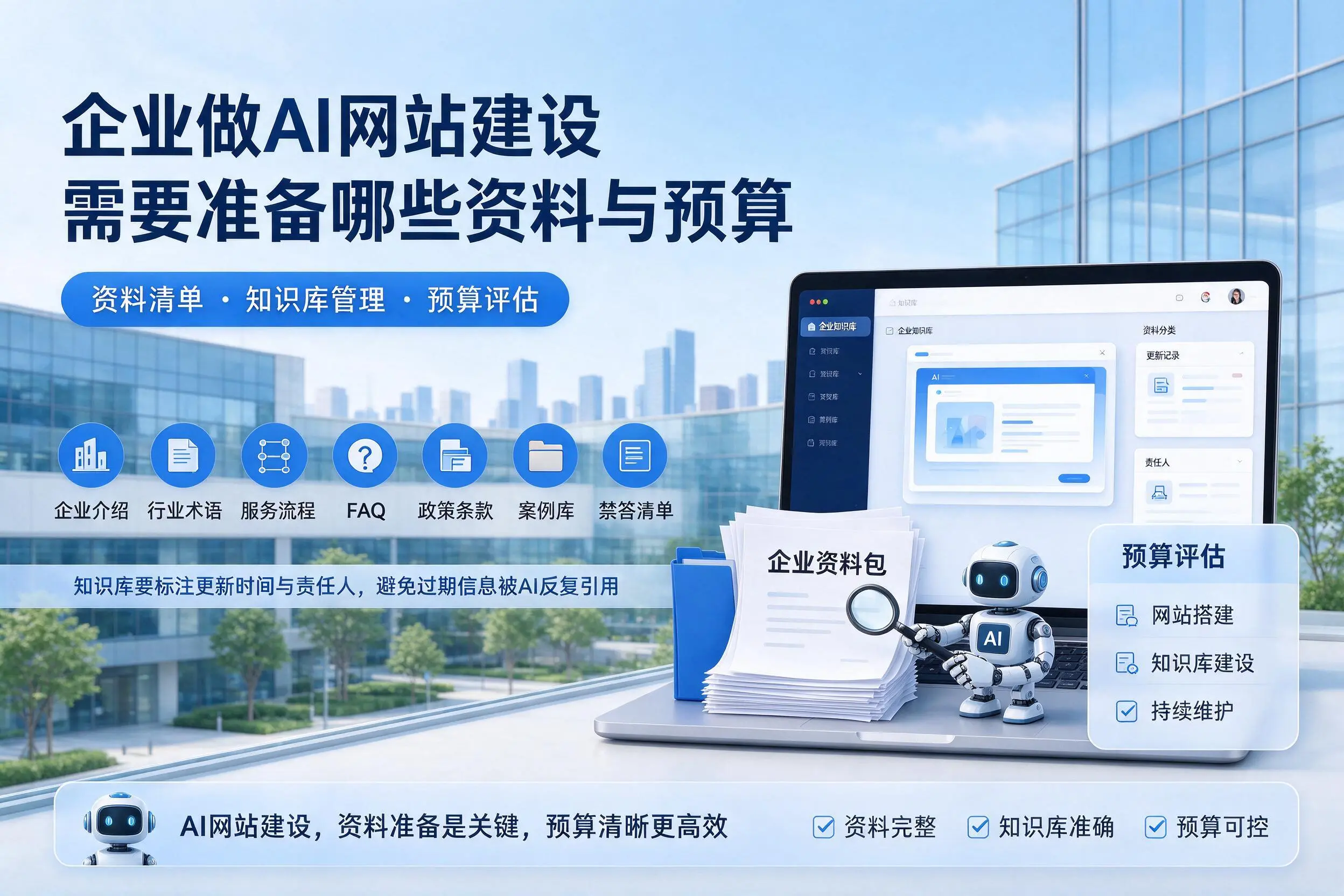 安阳企业做AI网站建设需要准备哪些资料与预算