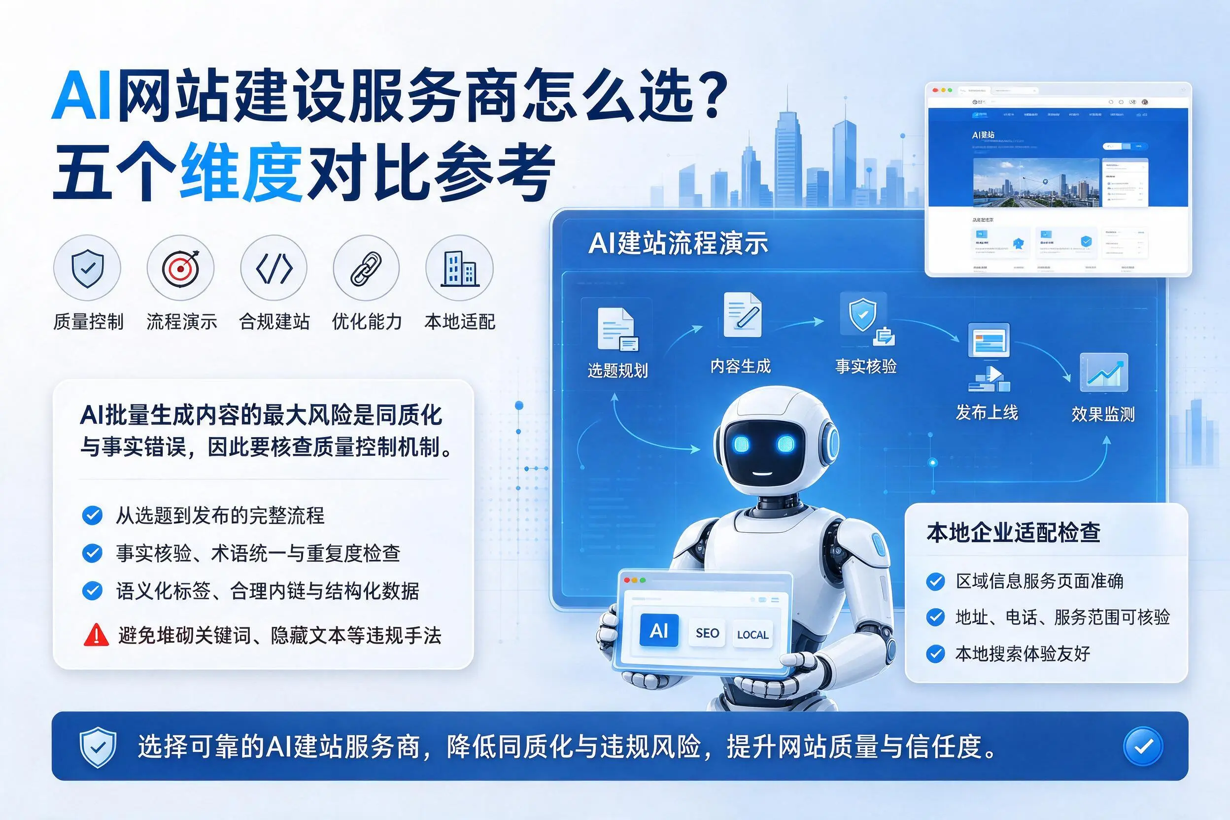 安阳AI网站建设服务商怎么选?五个维度对比参考